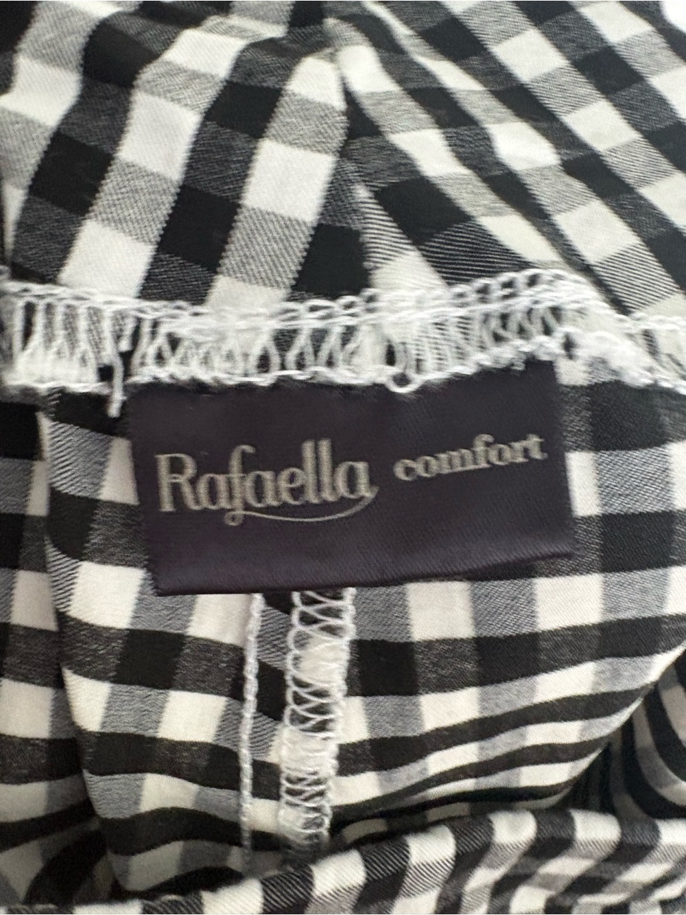 Black & White Gingham Women’s Shorts - Picture 7 of 8
